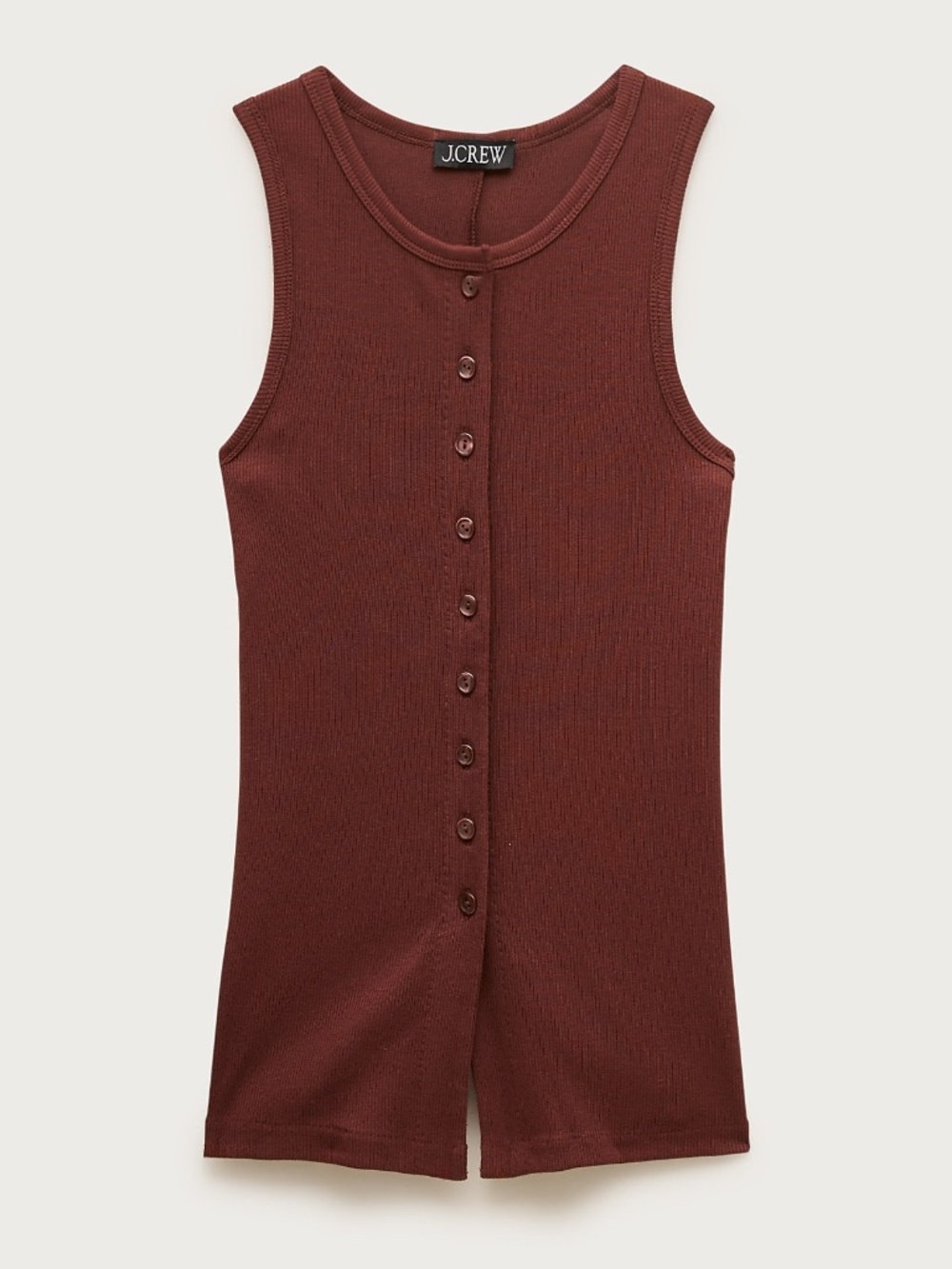 NWT J.Crew Perfect Rib Button-up Shell Top - Picture 1 of 5